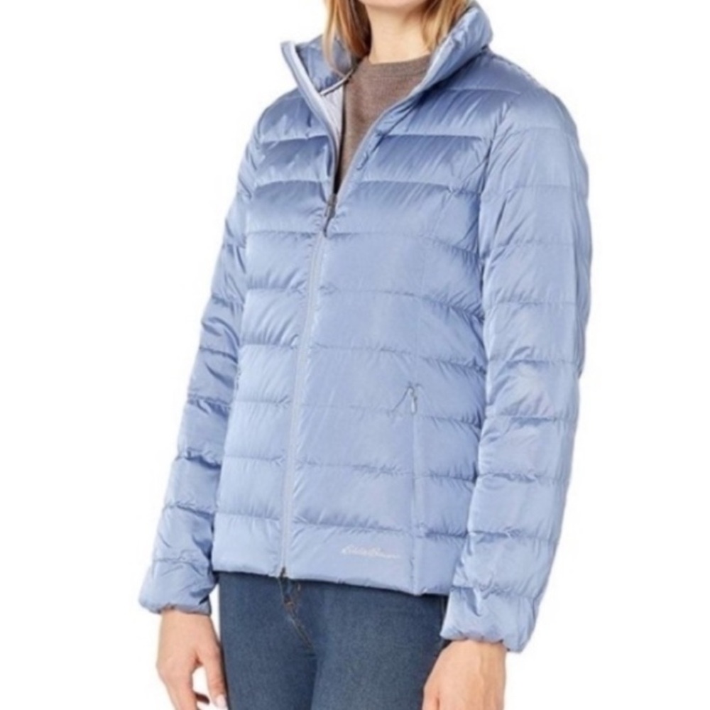 Eddie Bauer | Packable Goose Down Lightweight Cirrus Blue Winter Coat